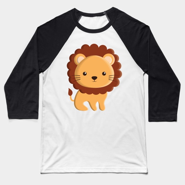 Baby Lion Cub Baseball T-Shirt by Felicity-K